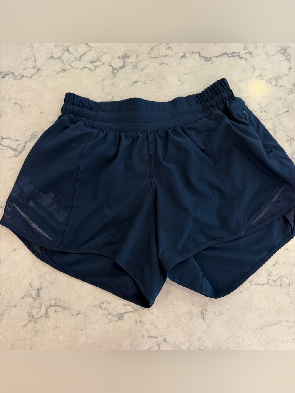 lululemon athletica Navy Athletic Shorts with Elastic Waistband